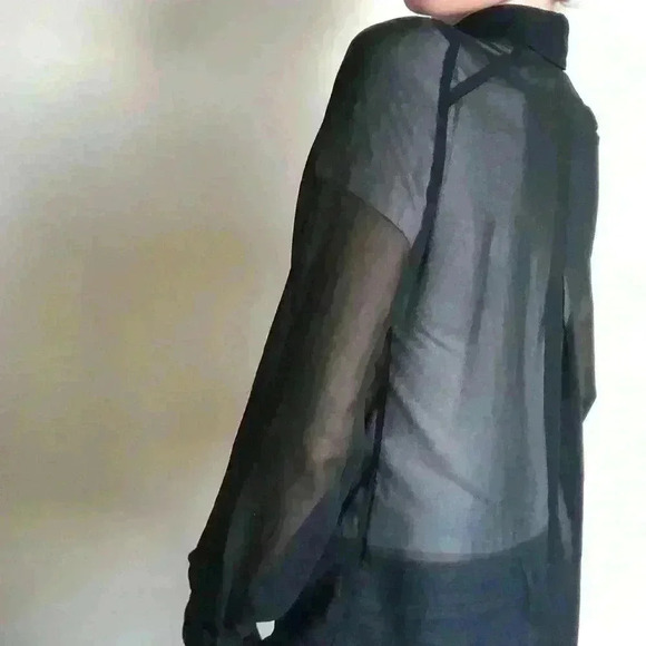 Vintage Y2K Dynamite Women’s Sheer Romantic Feminine Coachella Blouse XS - Picture 5 of 5